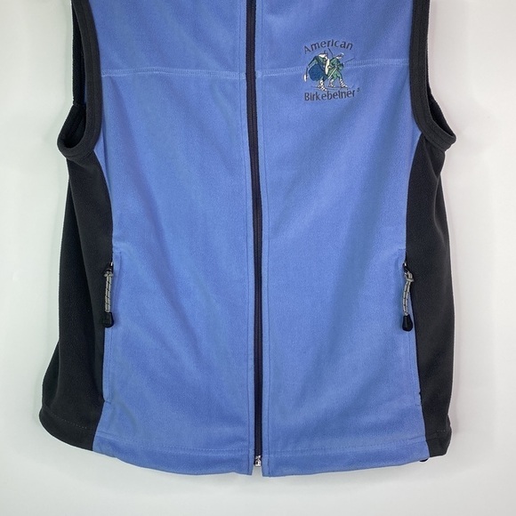 North End American Birkebeiner Ski Race Wisconsin Blue Vest Size Medium - Picture 3 of 11